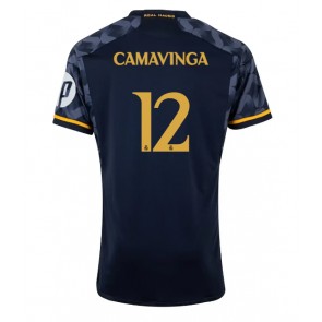 Real Madrid Eduardo Camavinga #12 Gostujuci Dres 2023-24 Kratak Rukavima